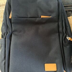 Stylish Black and Tan Business Backpack